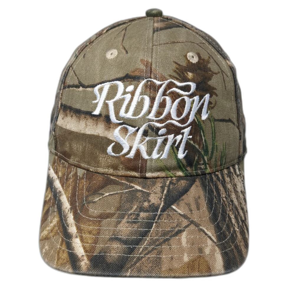 Kati Baseball Cap Brown Green One Size Realtree Camo Ribbon Skirt Slideback hat